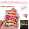 4/5Pcs Durable Artificial Fishing Lures 3D Eyes Artificial Squid Jig Hook  Sea Fishing