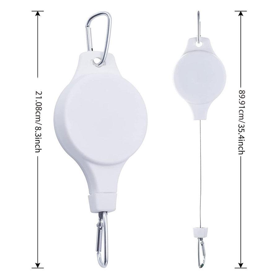 Retractable & Height-Adjustable Garden Hook, Creative Hanging Tool for Flower Pots, Bird Cages & Plant Baskets, Home Decoration