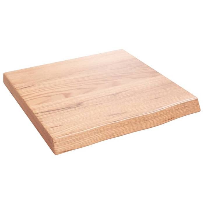 VidaXL Étagère murale marron clair 40x40x4 cm bois chêne massif traité 363630