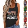 Womens Short Sleeve Blouses We The 250 Years Flag Print Womens Short Sleeve Shirts Casual Tank Top Womens Short Sleeve Tops
