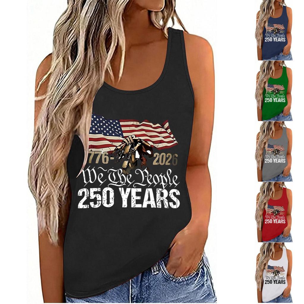 Womens Short Sleeve Blouses We The 250 Years Flag Print Womens Short Sleeve Shirts Casual Tank Top Womens Short Sleeve Tops