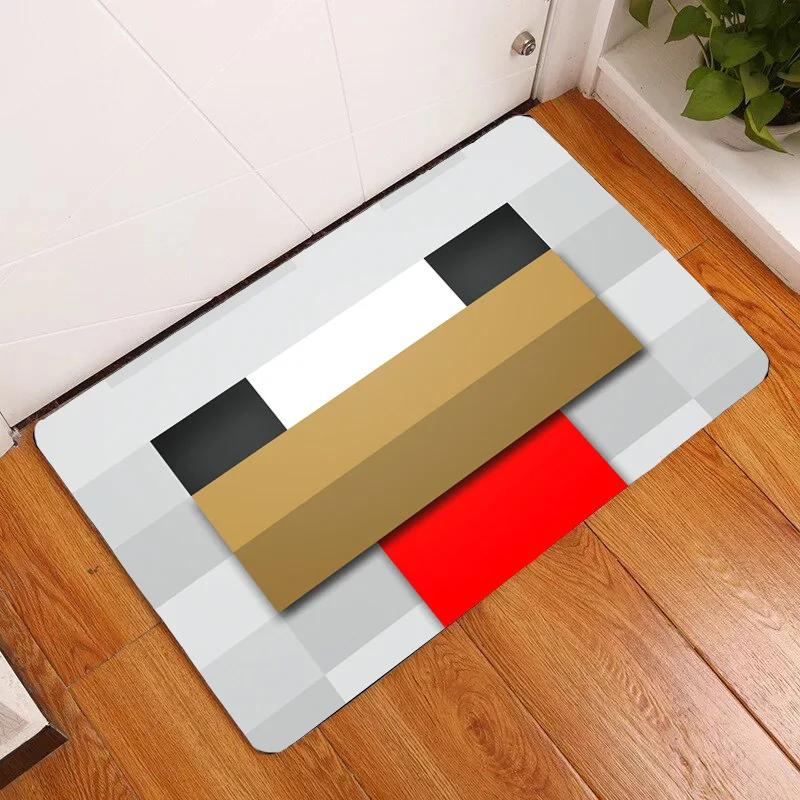 Hot Game Cartoon Pixels Floor Mats Bedroom Entry Doormat Living Rooms Front Door Carpet Antislip E-sports Room Mat Welcome Rug