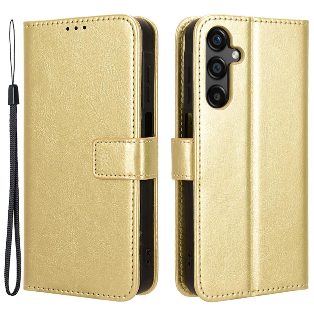 For Samsung Galaxy M55 5G/C55 5G/F55 5G Case Crazy Horse Texture Leather Phone Cover with Wallet Stand