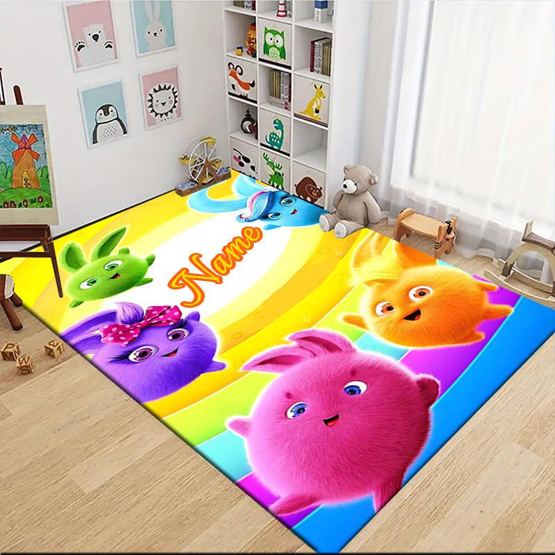 Custom Name "Shark Power: Tralalero Triala" Carpet Rug Customizable Soft Washable Anti-Slip Home Living Room Sofa Mats Personalized Rug. 090994