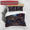 3pcs Duvet Cover Set (1*Duvet Cover + 2*Pillowcase, Without Core), Custom Name Batman Pattern Bedding Set, Home Bedroom Decor Gift