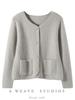 Women's Cashmere Knit Cardigan Coat - Twelve Gauge, Single Breasted, Round Neck, Loose Fit, Autumn/Winter.