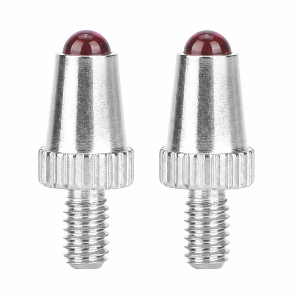 2 Stück Rubinkugelspitzen Messuhr Tastspitzen Kontaktpunkte M2,5 Gewinde Kontaktpunkte Für Längenmessgerät