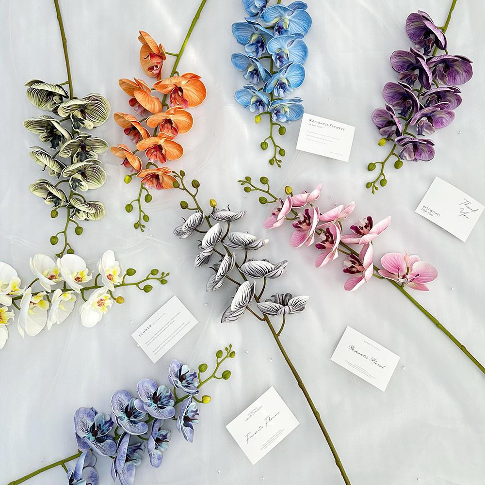 Flower Butterfly Artificial Orchid Wedding Hotel Restaurant Ornament Desktop