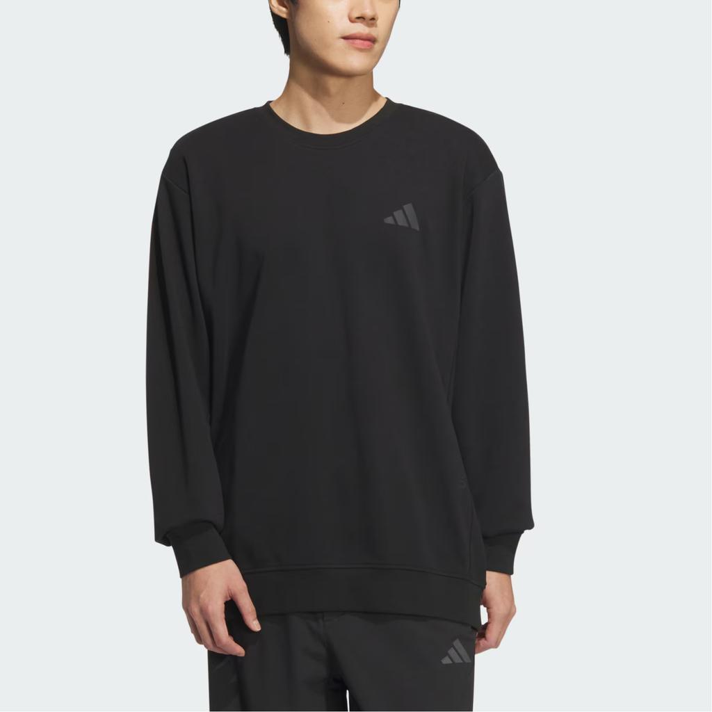New Adidas FW24 M TRANS CREW1 Sweatshirt Men's Black JX1790