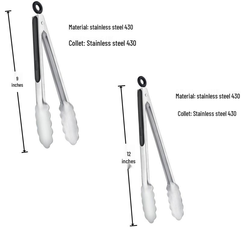 Heat-Resistant Silicone Food Clips: Commercial-Grade Grilling Tools for Steak & BBQ