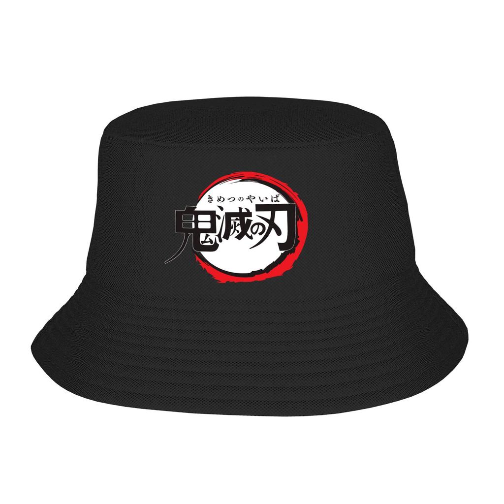 Unisex Bucket Hats Muichiro Tokito Summer Beach Vacation Getaway Headwear Hiking Fisherman Hats Anime Demon Slayer Panama Hat