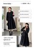 Hepburn Style Spring/Autumn Maternity Dress with Plus Size Korean Skirt Base Layer