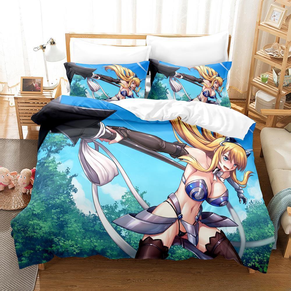 3D Print Anime Queen's Blade Bedding Set Single Twin Full Queen King Size Bed Set Adult Kid Bedroom Duvetcover Set Home Textile
