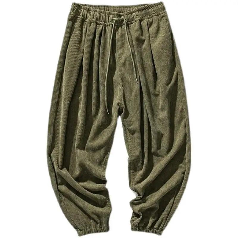 Pantaloni Corti alla Moda Giapponese Taglio Corto Vestibilità Ampia Gamba Larga Bloomer Pantaloni Lunghi Casual Per Persone Forti