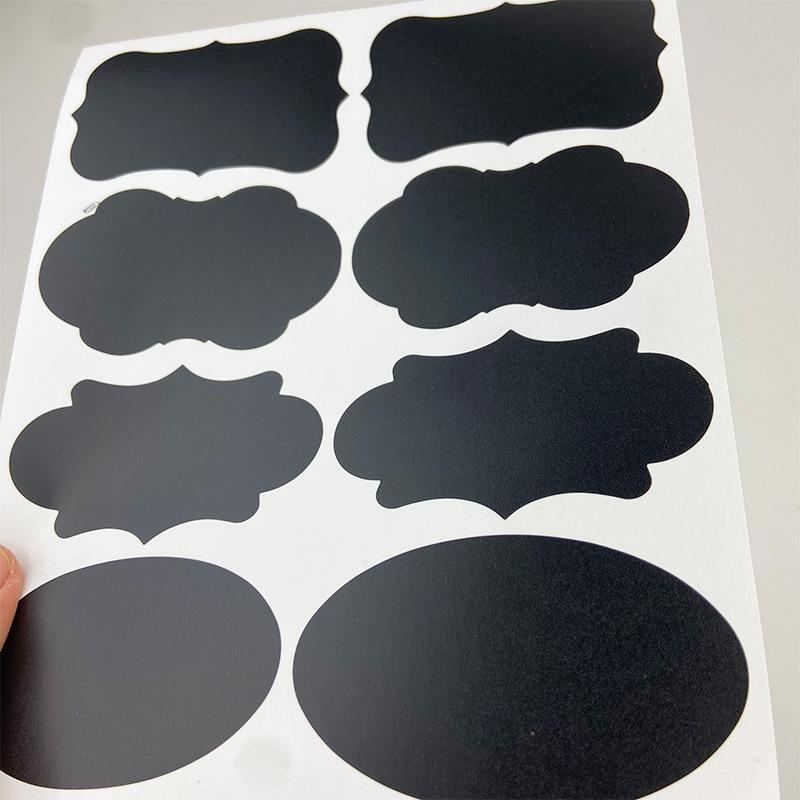 Black Waterproof Erasable Matte Chalkboard Sticker