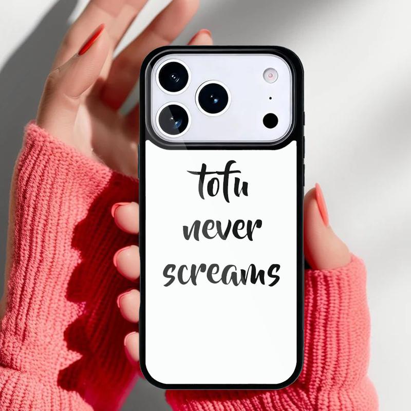 Friends Not Food Vegan Quote Phone Case for iPhone 17 16 15 14 13 Pro Max Back Cover for 12 11 Pro Coque
