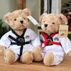 Wholesale Taekwondo Teddy Bear Plush Toy Martial Arts Gift With Logo Rose Velvet Filling 30cm