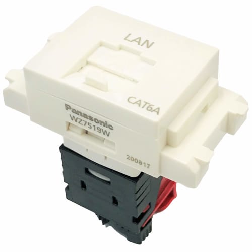 Panasonic Information Modular Jack Sestava CAT6A Embedded White WZ7519W