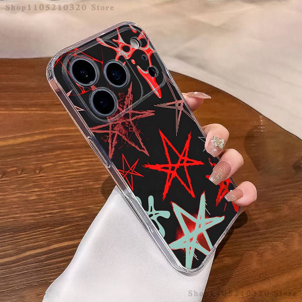 

B-Bring Me The Horizon Phone Case For iPhone 16,15,17,12,13,14,11 Max,Pro,Plus,X,XS,XR,SE4,E Mini Transparent Cover iPhone15Plus