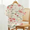 Women's Floral Collection Casual Basic Short Sleeve T-Shirt Soft Fabric, Fresh Design, Versatile for Daily Wear & Work Commute