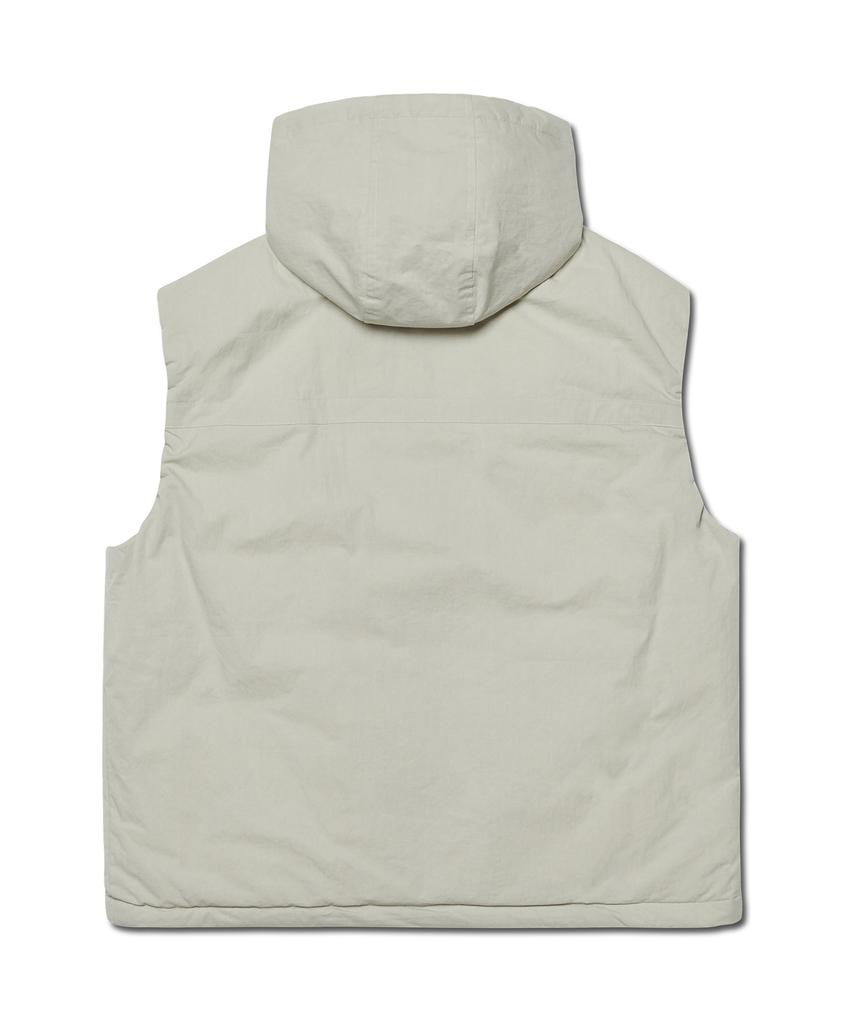 Nomanual Detachable Hooded Vest - Sand Gray