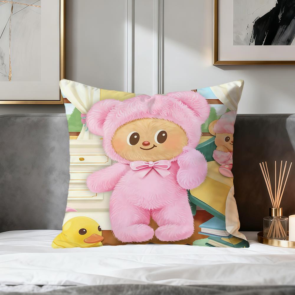 cute cartoon bear art soft pillowcase for Sofa Living Room Home office Decor Protective Covers party hogar pillow cover