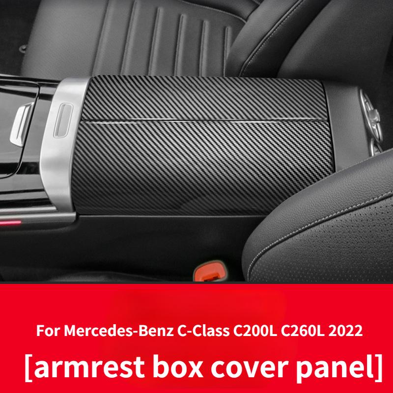 For Mercedes-Benz C-Class C200L C260L 2024 Interior Sticker Air Outlet Decoration Center Console Water Cup Holder Window Panel