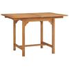 vidaXL Gartentisch Ausziehbar (110-160)x80x75 cm Massivholz Teak