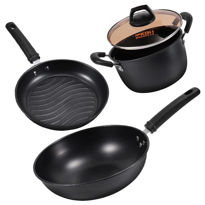 Kambach Double Rust-Proof Iron 3-Piece Cookware Set
