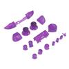 Komplette Tasten Mod Kits Trigger Komplettes Trigger Modul Set für XBOX Series X für XBOX Series S ControllerTransparent Lila