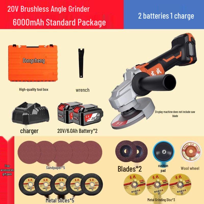 

Dongcheng 220V Brushless Angle Grinder CN plug (adapter included)
