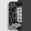 Echte geschmiedete Kohlefaser-Handyhülle für iPhone 16 15 14 13 12 Mini 11 Pro XS Max XR X SE 8 7 Plus Glas Weicher Rahmen Rückseite