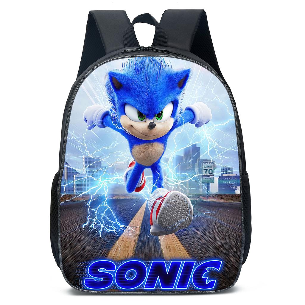 Cartoon Animation Sonic Primary And Secondary School Students Schoolbag Children'S Men'S And Women'S Backpack Schoolbag