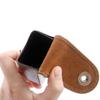 PU Leather Folding Belt Hanging Glasses Case Portable Lightweight Women Men Sunglasses Storage Box Vintage Protective Cover