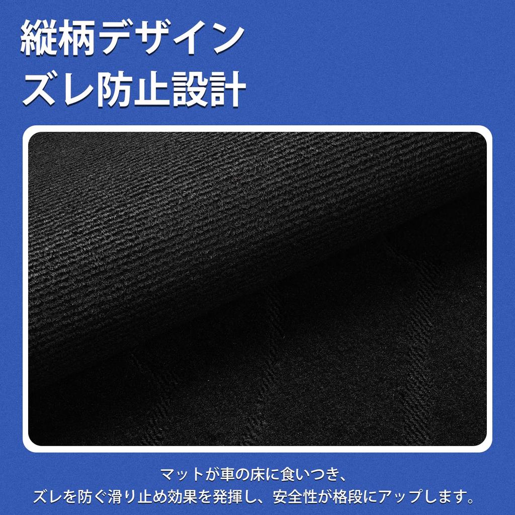 AUTO SPEC Suzuki Jimny Nomad Side Step Mats Pattern JIMNY Nomade JC74 Type 2025 Interior Easy Protective Car Set of 4 (Wave Design) (April - Present)