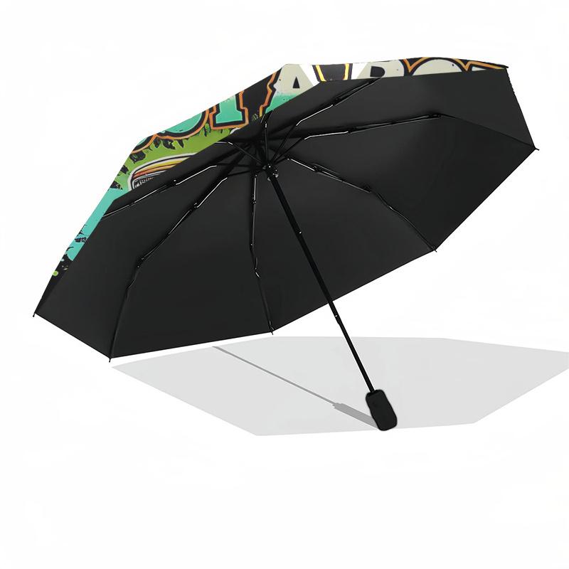 Monster Truck Themed Travel Umbrella 8 Ribs Automatic Opening and Closing, Portable Folding Design, Compact and Stylish Umbrella Suitable fo