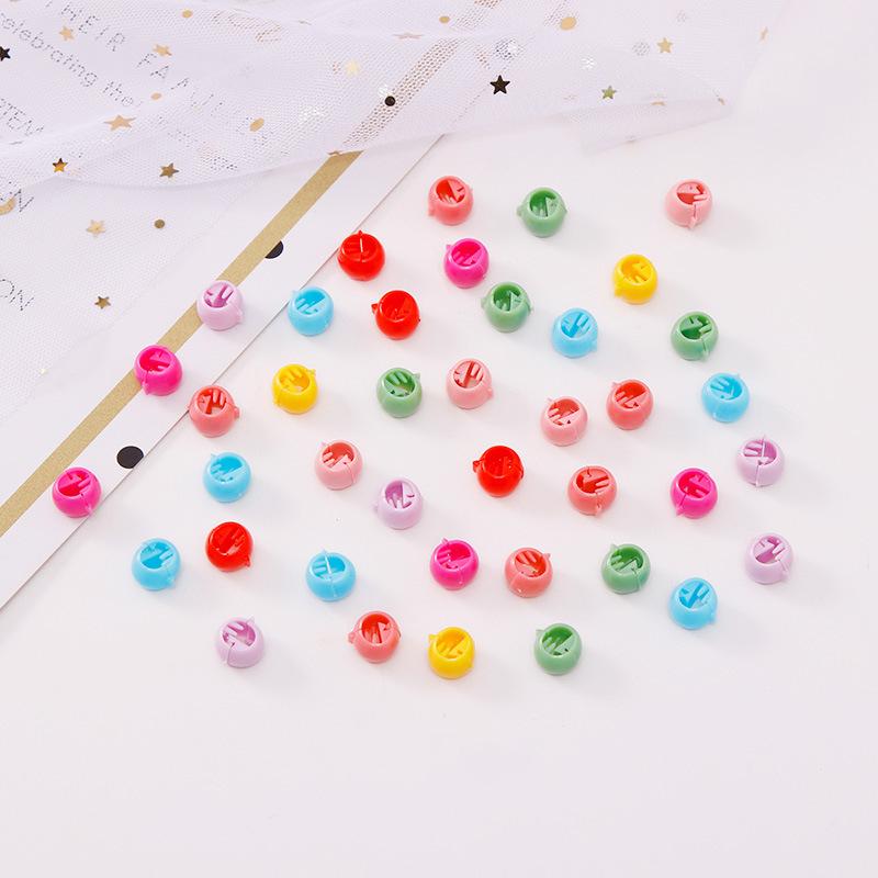 

10/20/30/40pcs/set Colorful Bean Buckle Hair Claw For Girls Pigtail Hair Ornament Hairpin Hair Clip Kids Lovely Hair Accessories