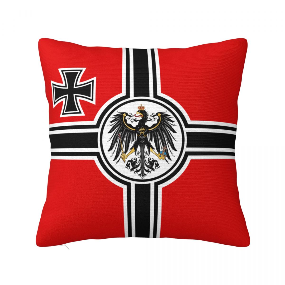 Német DK Birodalom Zászló Párnahuzatok Poliészter Nappali Németország Büszke Párnahuzat Vicces Dekoratív Párnahuzat 40*40 55cm x 55cm