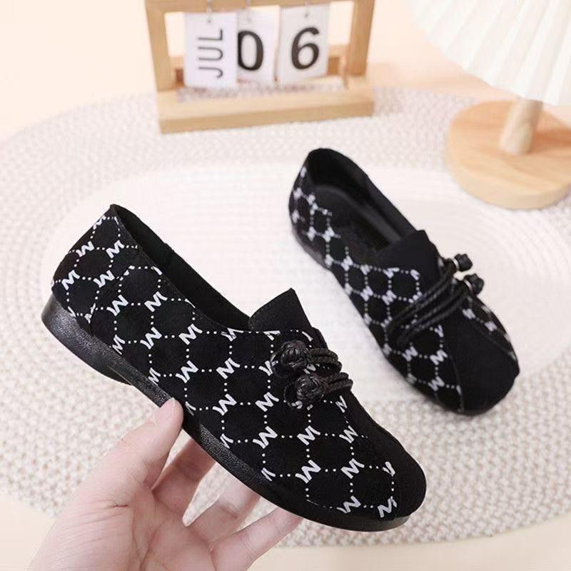 2025 autumn new flat-bottomed versatile casual mother shoes soft leather soft sole soft surface comfortable retro ethnic style single shoes