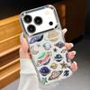 Luxury 3D Diamond Planet Star Phone Case for iPhone 17 16 13 14 15 12 11 Pro Max Transparent Shockproof Bling Space Theme Cover