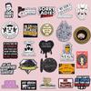 Creative Cartoon Pig & English Letter Brooch Set - Fun Metal Badge Accessories