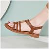 Bohemian National Style Versatile Fashion Trend Flat Sandals For Women's Elastic Straps Lightweight And Comfortable Sandals