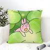 Cartoon Pink Funny Rabbit Friends  Pillow Case linen pillow case sofa home decor cushion cover cushion cove