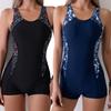 European and American Swimsuit Women's  One-piece Tight Quick-drying One-piece Sports One-piece Swimsuit Women