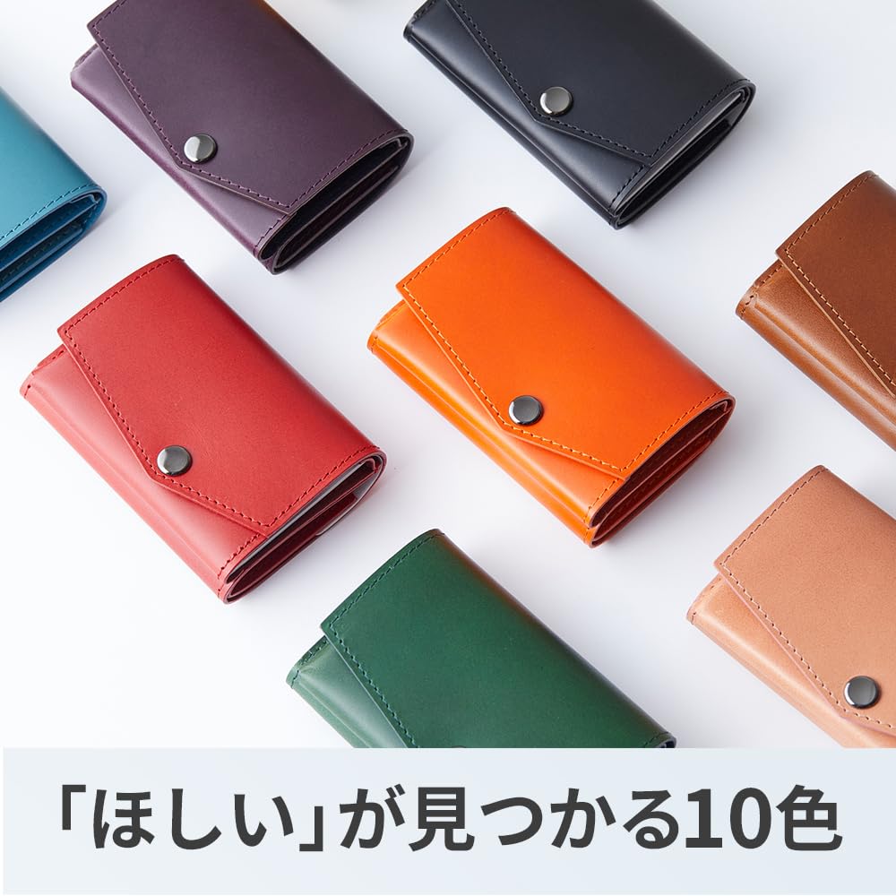 Abrasus Buttero Leather Edition Small Made in Orange Wallet, Men's, Japan,