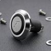 Grill Ignition Button Black Housing Spark Switch Silver Edged