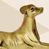 Hundestatue aus Messing | Höhe ca. 11 cm. | Vastu-Idol für Zuhause und Büro | Zonenplatzierung-ESE|