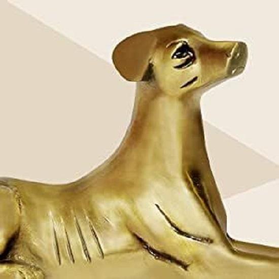 Hundestatue aus Messing | Höhe ca. 11 cm. | Vastu-Idol für Zuhause und Büro | Zonenplatzierung-ESE|