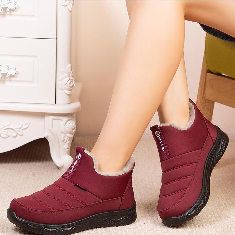 Zimní dámské plyšové teplé sněhule Módní ležérní dámské boty Venkovní dámské boty