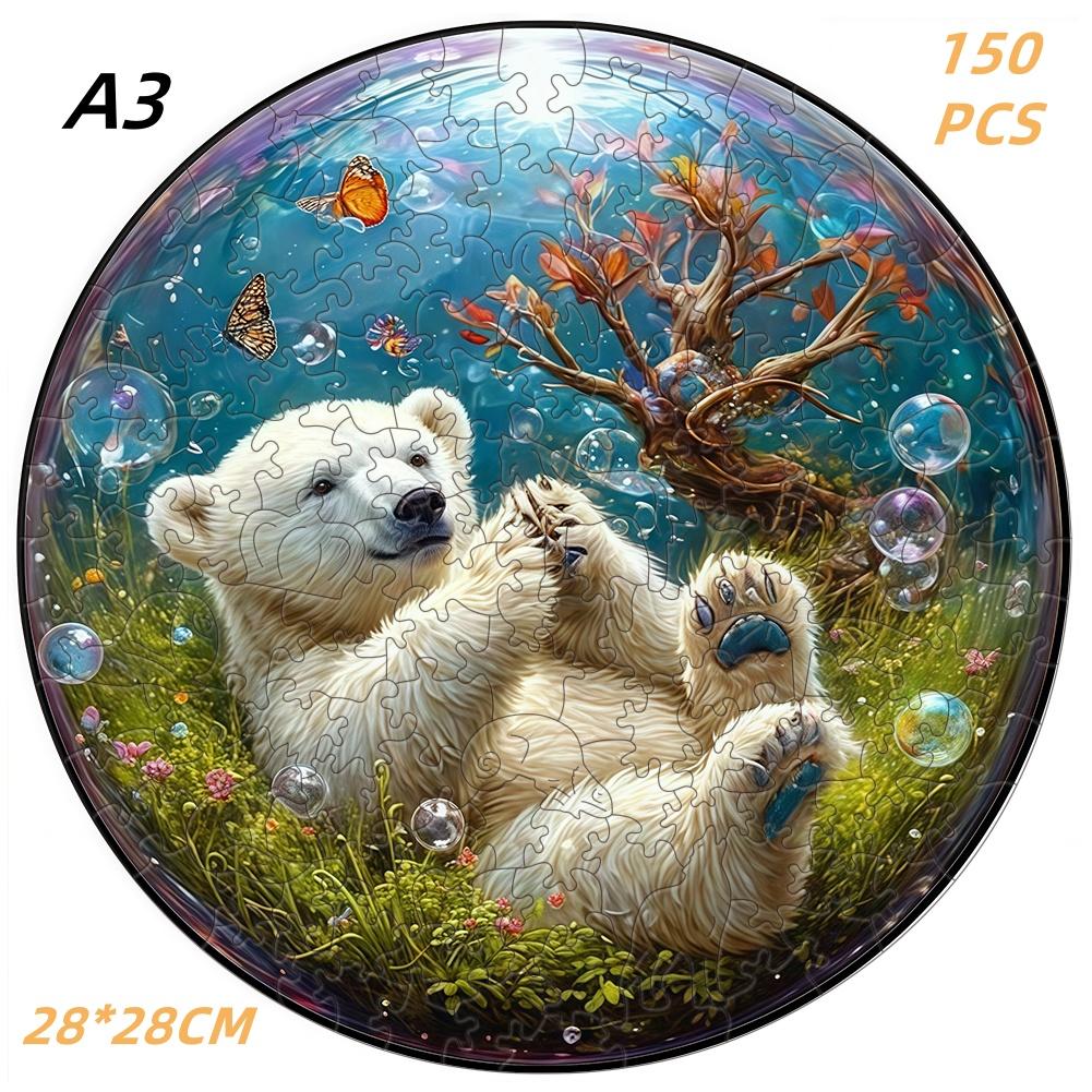Exquisite Decoration Draw Bird Wooden Jigsaw Puzzles ideal for Adults Children DO IT YOURSELF Crafts Brain Teaser 3D Wooden Puzzle Games Learning